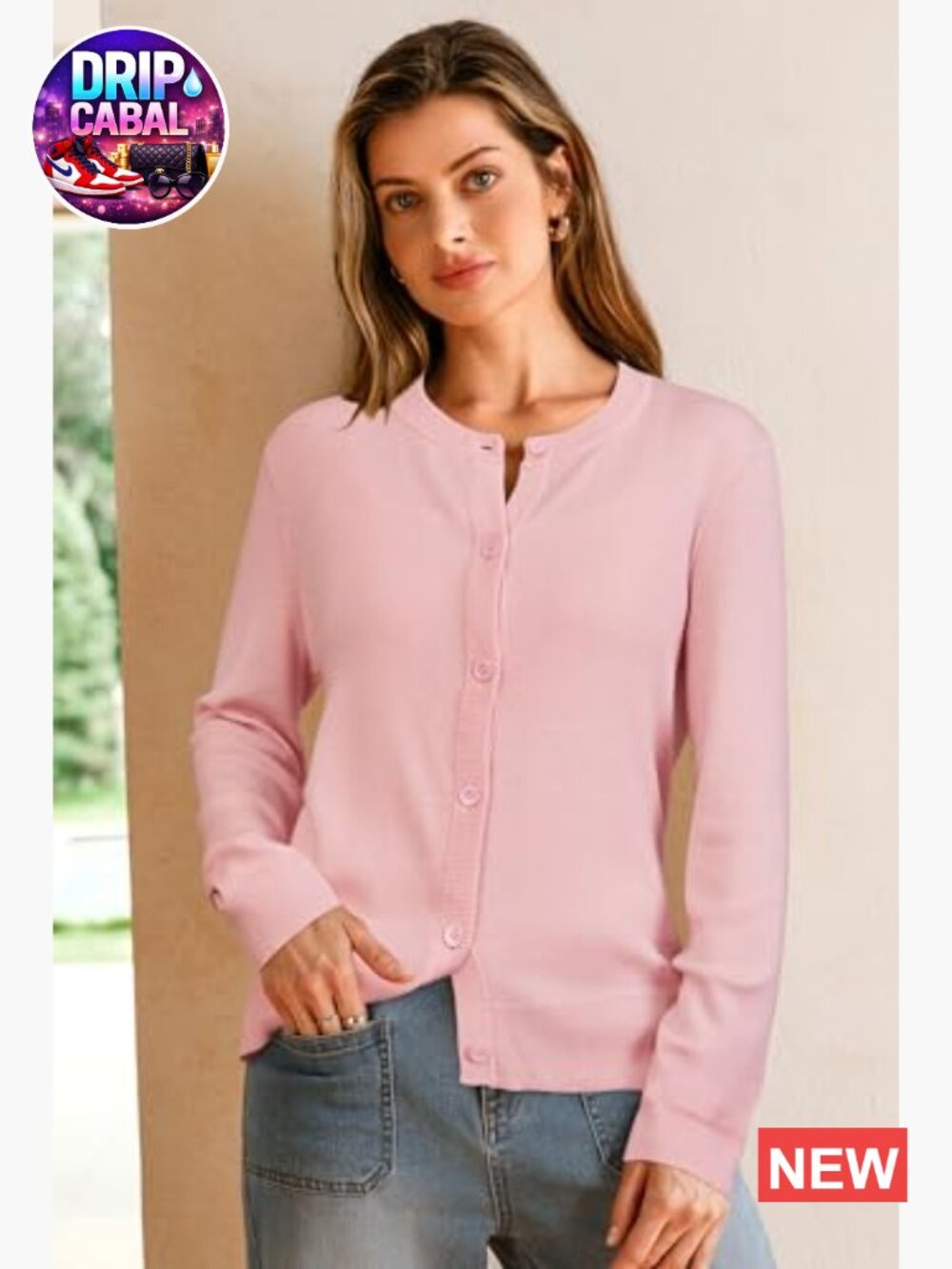 Wool Blend Lightweight Cardigan Sweater Business Casual Button Down - Picture 4 of 7